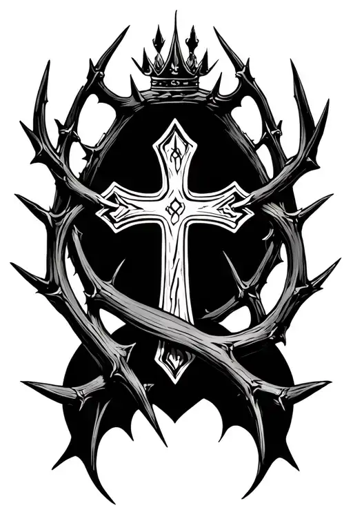 Cross And Thorn Crown