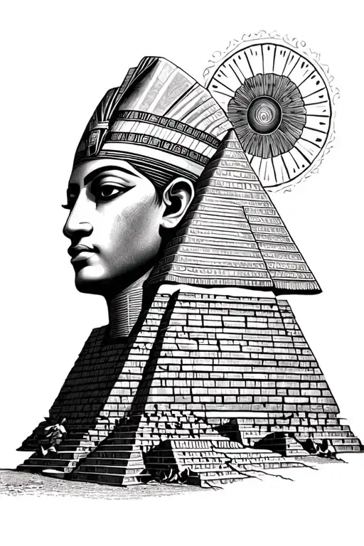 Egyptian Pyramid Collage