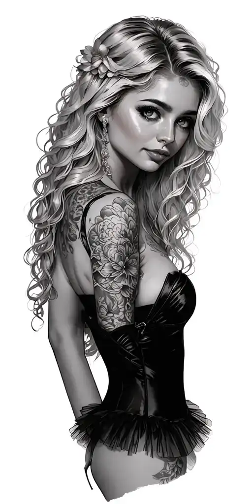 Fairy Tutu Stilettos Sexy Blonde Hair