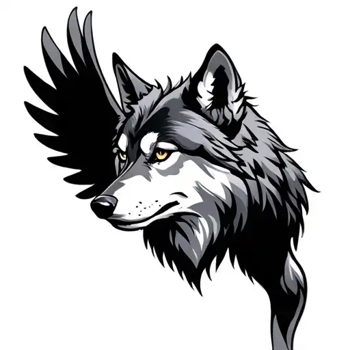 Wolf With Wings