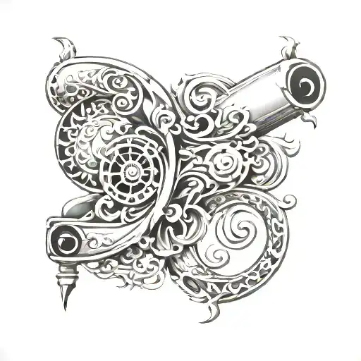 Western Scroll Wrapped