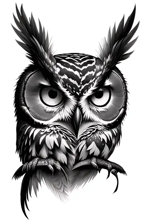 Owl Eyes On Forearm