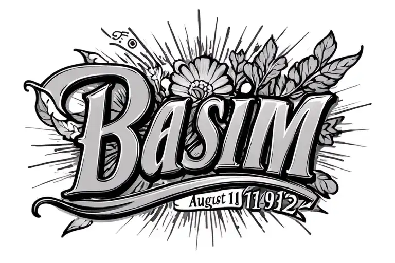 The Name Basim And The Birth Year Of August 19 1952 In Roman Numerals