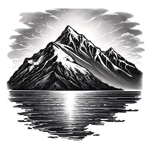 Mountain And Sea Line