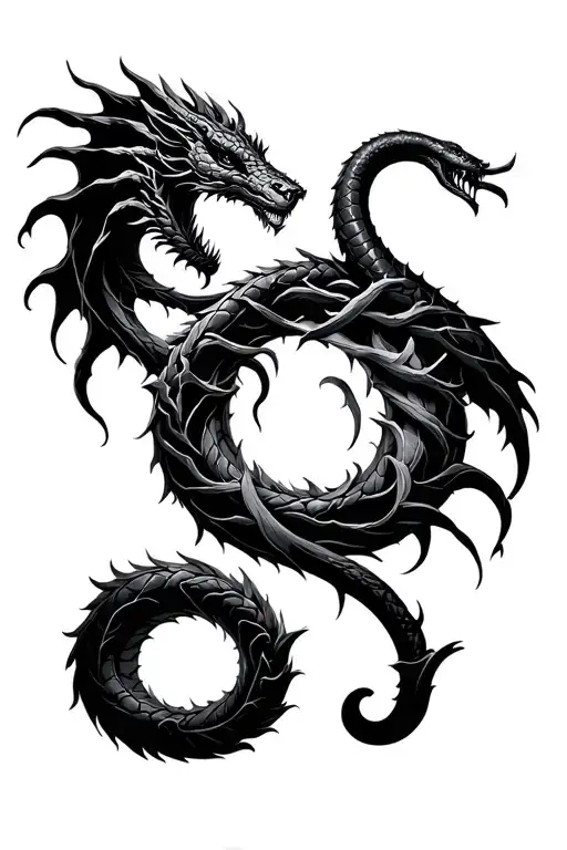 Jormungandr Circle Yggdrasil