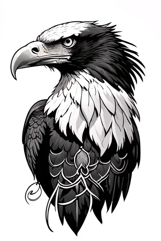 Filipino Eagle And Bald Eagle Neck