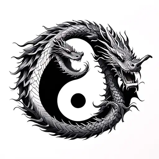 Dragon Bones Chinese Yingyang