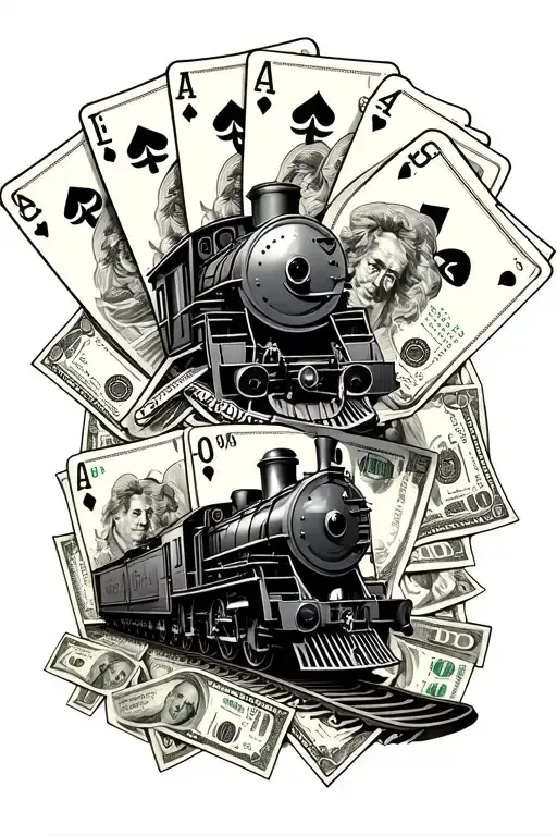 Trains And Money And Cards Forming 1943