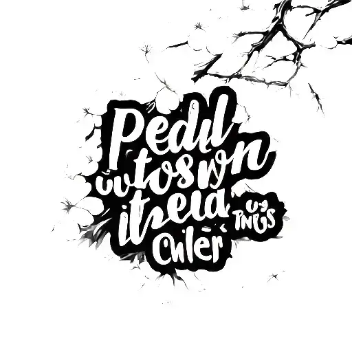 Cherry Blossom Pedal Falling Off Quote