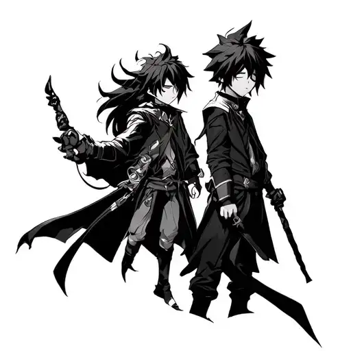 Asta From Black Clover And Kirito From Sao