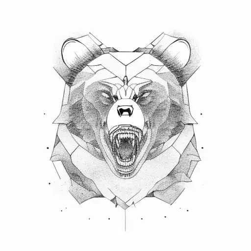 Ferocious Bear Head