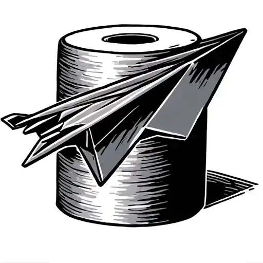 Paper Airplane Toilet Paper