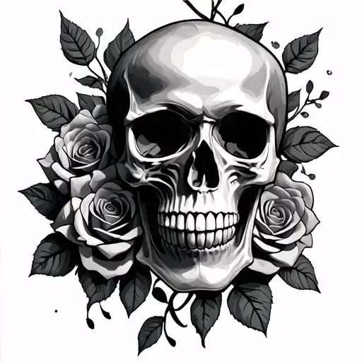 Skull And Roses