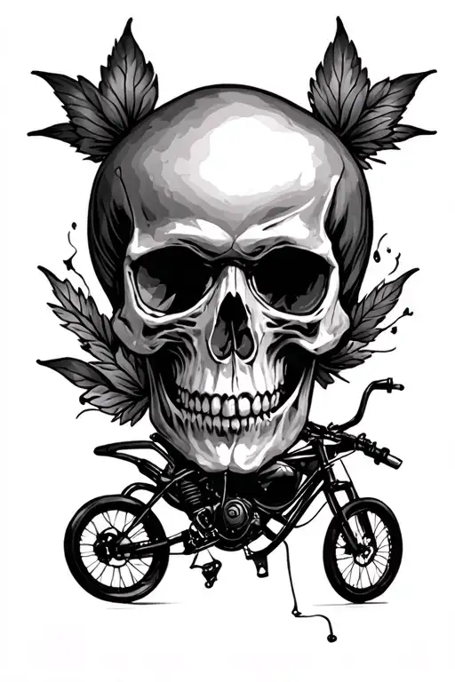 Skull And Bike