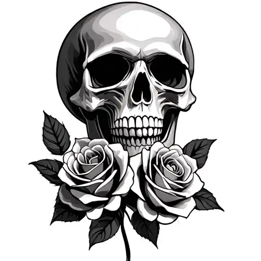 Skull And Roses