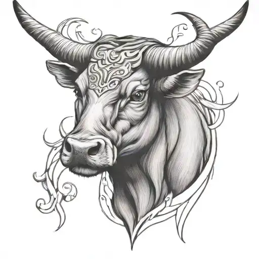 Taurus Zodiac Sign On Forearm