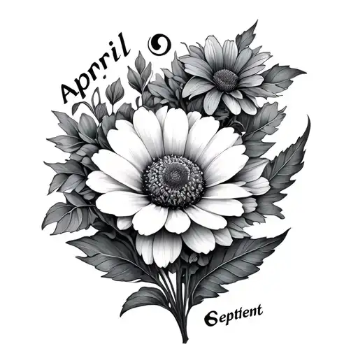 April Flower And September Flower Growing With A Semicolon