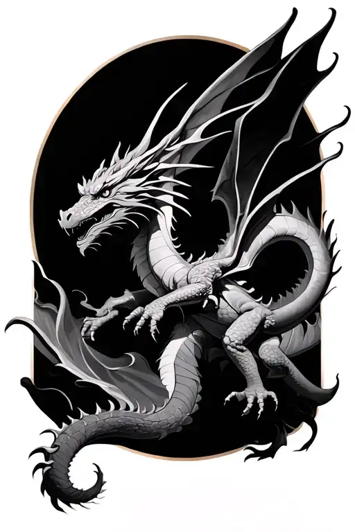 Dragon Flying Realistic