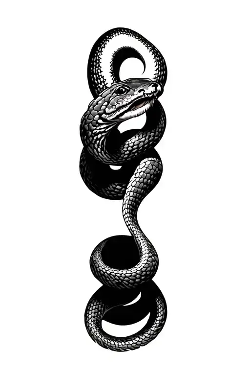 Middle Finger Snake Wrapping