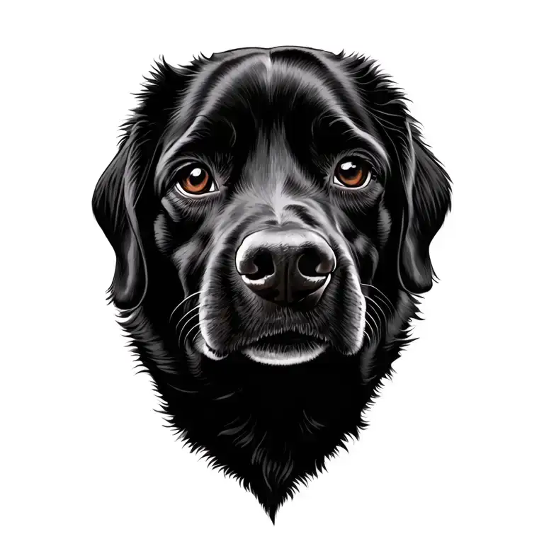 Dog Face In Pawprint