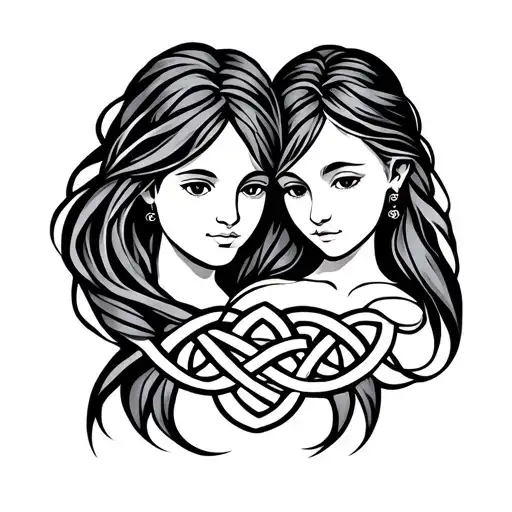 Father Daughter Celtic Knot