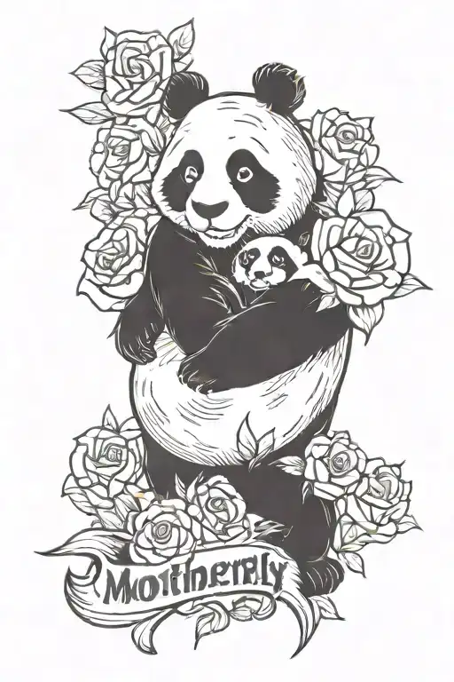 Motherly Text And Panda