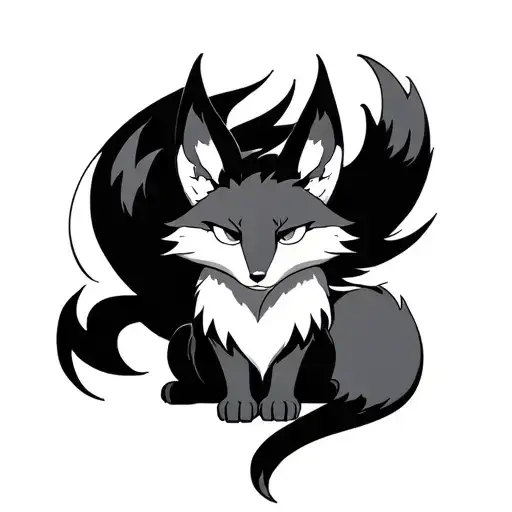 Nine Tailed Fox Sitting