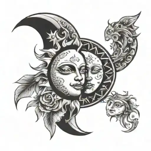 Sun And Moon Twin Bohemian