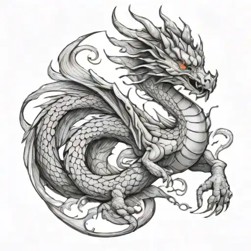 Dragon En Rrellando La Lanza Del Destino