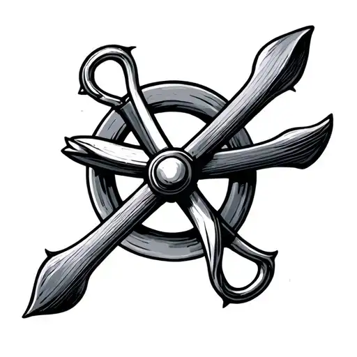 Boat Anchor And Propeller