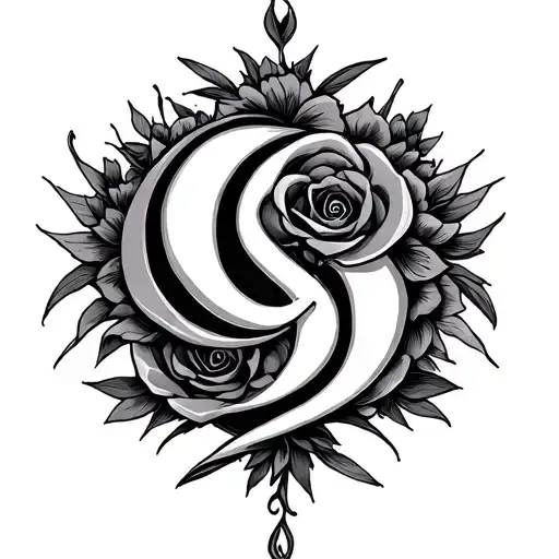 Femdom Symbol Intertwined Representing Your Love