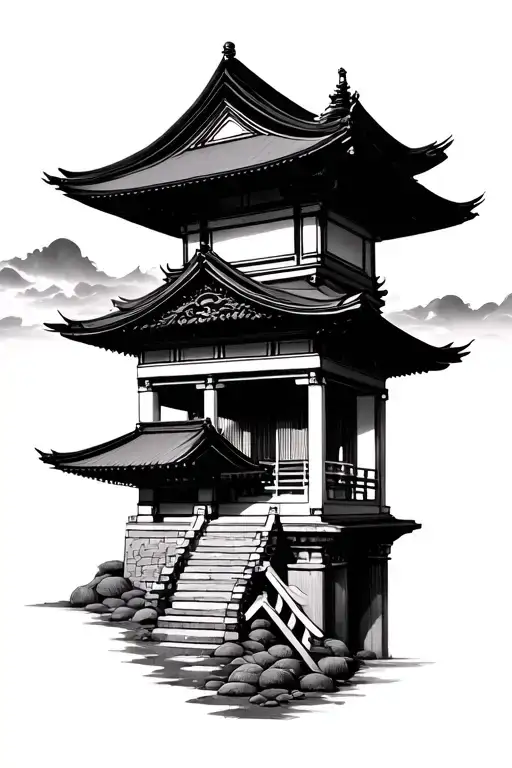 Japanese Temple Padoga