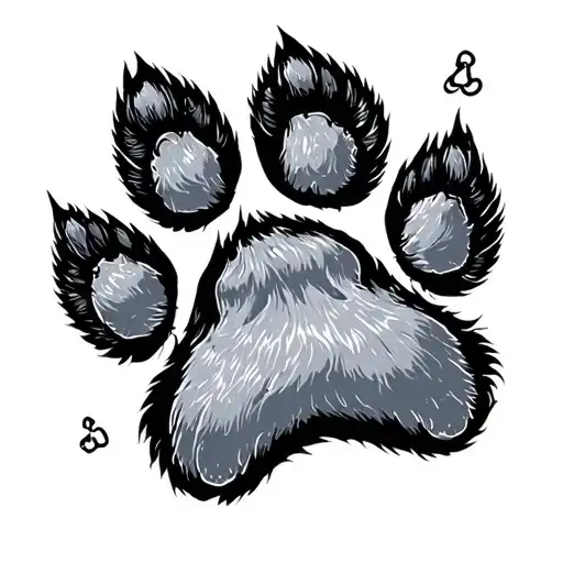 Dog Paw Portrait