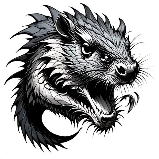 Capybara Disguised As A Dragon