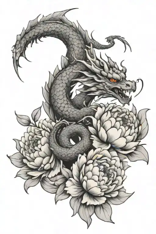 Dragon And Peony