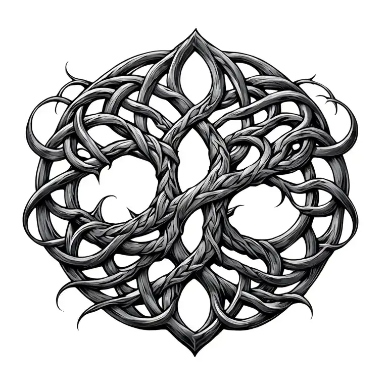 Celtic Tree Intertwined