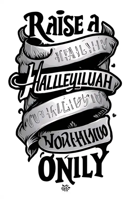 Raise A Hallelujah Words Only
