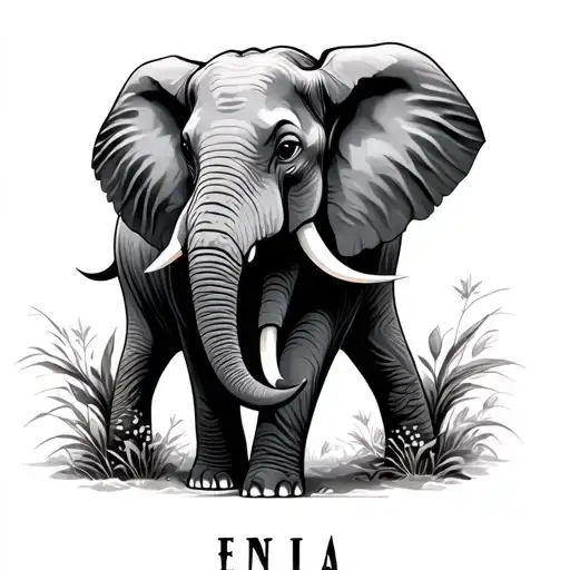 The Name Enia Used To Draw An Elephant