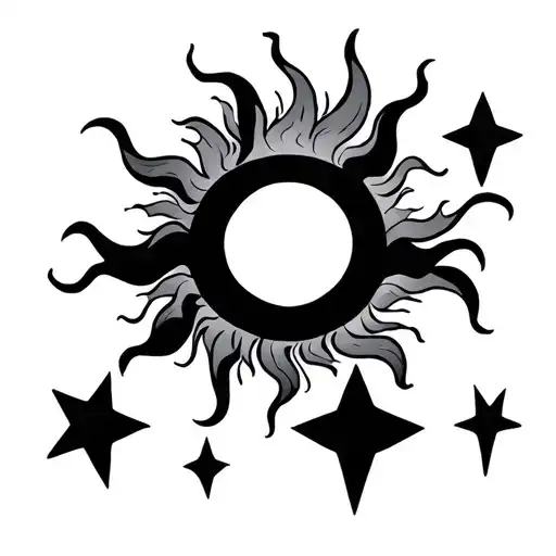 Sun Moon Stars Shining