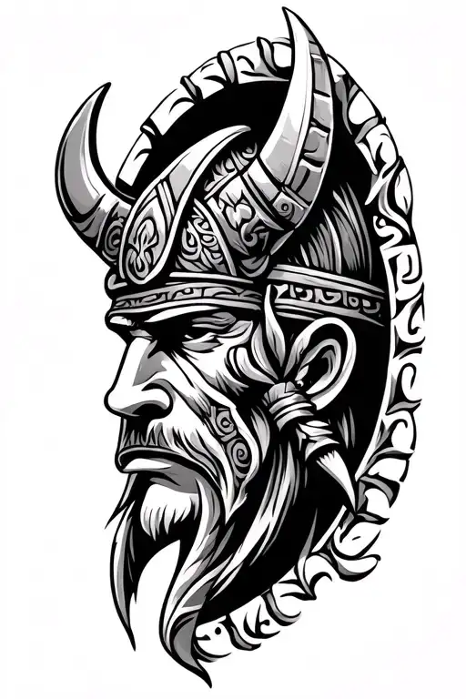 Viking Symbol In Mayan Style