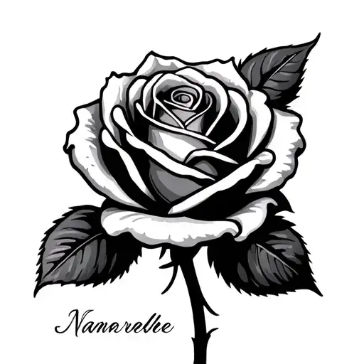 Rose With Name Written