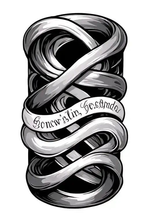Infinity Band With Names Written