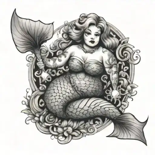 Mermaid Bbw Chubby Face Full Body