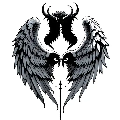 Angel And Demon Wings