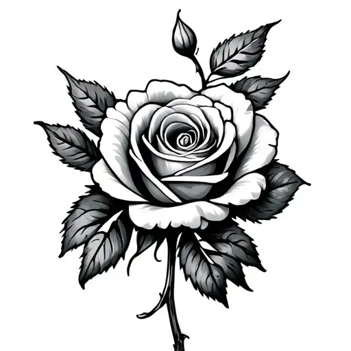 Sweet Pea Flower And Rose Intertwined