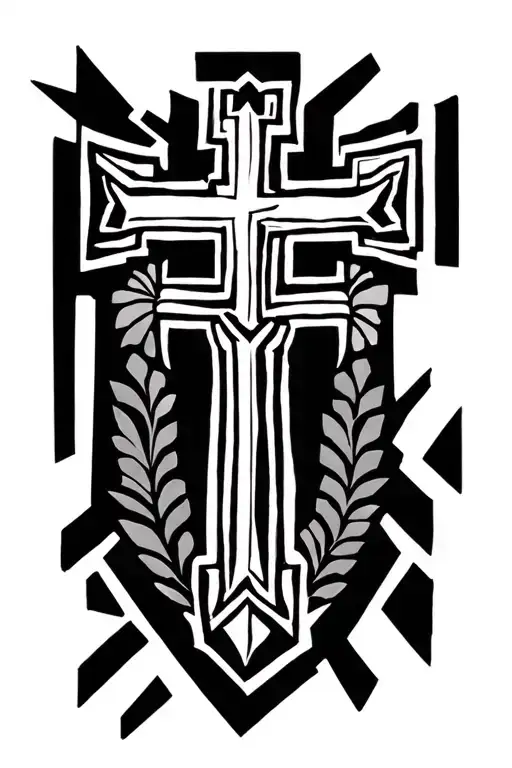 Aztec Cross Surrounded