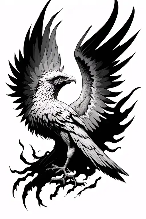 Phoenix Rising From Ashes