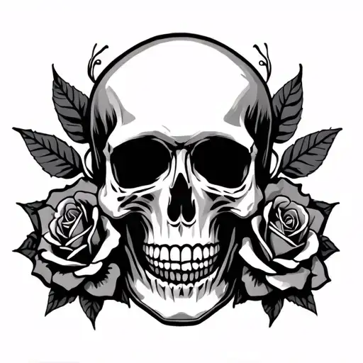 Skull And Roses