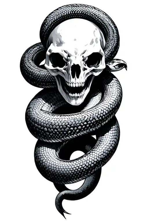 Sucubus With Snake Coiled