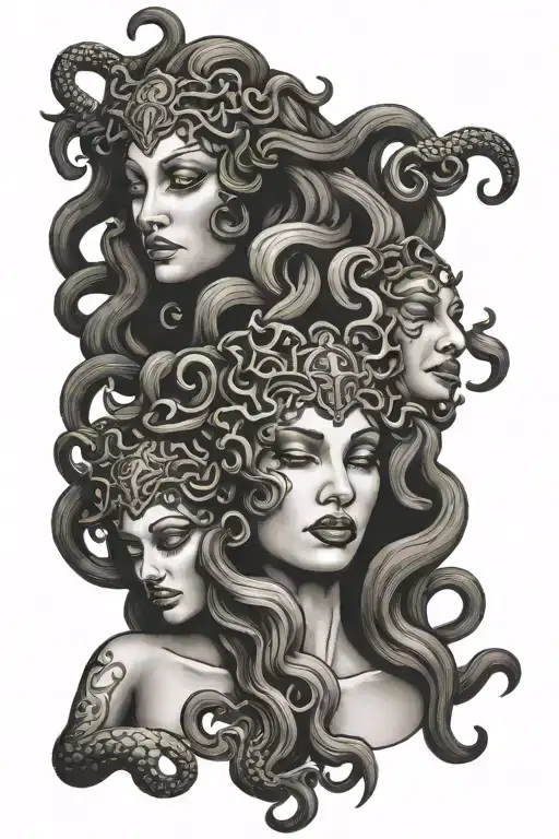 Medusa See No Evil Hear No Evil Speak No Evil
